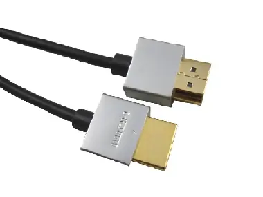 PremiumCord Slim HDMI High Speed + Ethernet kábel 1 m / pozlátené konektory