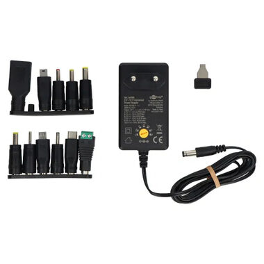 Goobay Univerzálny napájací adaptér 230V/3-12V jednosmerný 1500mA