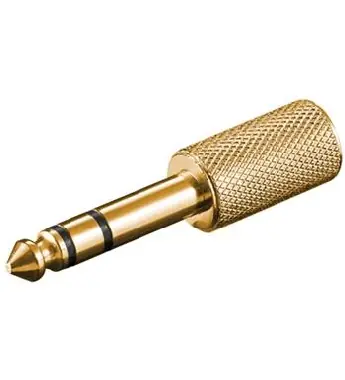 PremiumCord Adaptér stereo jack 6.3 - stereo jack 3.5 M/F pozlátený