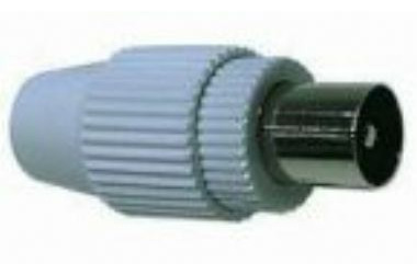 PremiumCord TV antenný konektor IEC priamy-M, 75 Ohm