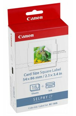 Canon KC-18IS sada papiera do tlačiarne / štvorcové štítky / 18 ks