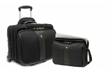 Wenger Partiot kufor s kolieskami na notebook 17" / čierny