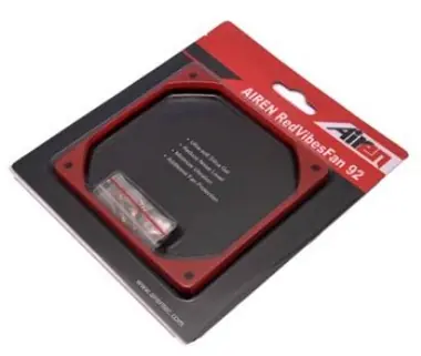 AIREN RedVibesFan 92 antivibračná podložka pre 92mm ventilátor / červená