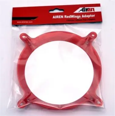 AIREN RedWings Adaptor adaptér pre pripevnenie 140 mm ventilátora na 120mm uchytenie / červená