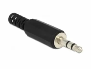 DeLock stereo konektor jack 3.5 mm/s ochranou proti ohybu