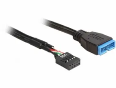 DeLock kábel USB 2.0 pinový konektor samica > USB 3.0 pinový konektor samec