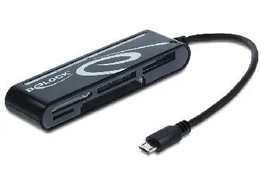 DeLock čítačka pamäťových kariet / micro USB / OTG / 6 slotov