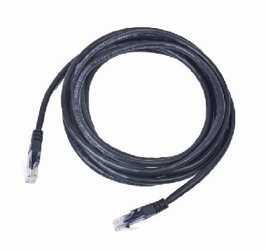 Gembird UTP CAT5E 1 m čierna / patch kábel / s ochranou