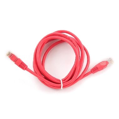 Gembird UTP CAT5E 2m / patch kábel / s ochranou / červená