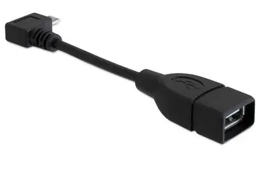DeLock Adapter USB micro-B samec pravouhlý > USB 2.0-A samica OTG 11 cm