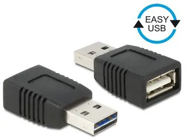 DeLock USB adaptér Easy-USB 2.0-A samec > USB 2.0-A samica