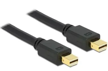 Delock mini Displayport kábel samec - samec / 1,5 m / čierny