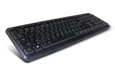 C-TECH KB-102-BL Slim klávesnica / CZ/SK / PS/2 / čierna