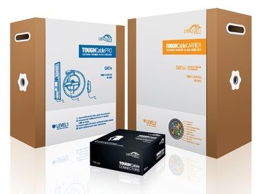 Ubiquiti TOUGHCable CARRIER / CAT5e / 24 AWG / Trojité tienenie / 24 AWG / 305 m / Šedý