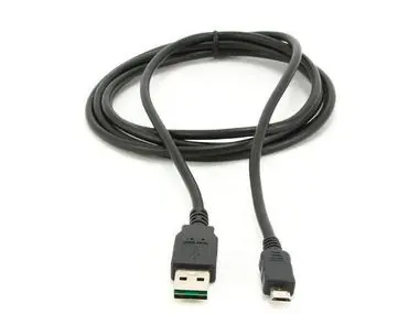 Gembird obojstranný kábel USB 2.0 AM - Micro-USB / 1 m / čierny