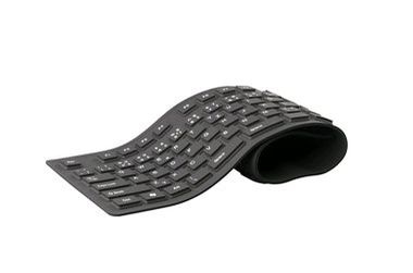 C-TECH FK-01 gélová klávesnica / CZ/SK / USB / čierna