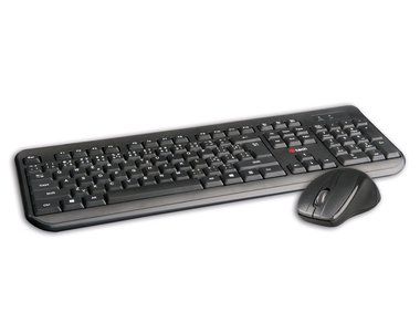 C-TECH WLKMC-01 + myš / bezdrôtový combo set s myšou / CZ/SK / USB / čierna
