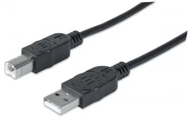 Manhattan Hi-Speed USB 2.0 Kábel AB M/M / 1.8m / čierny