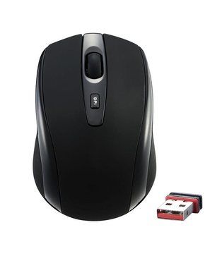 EVOLVEO WML-306B / Myš / Laserová / Bezdrôtová / nano USB / 1600 dpi / Čierna