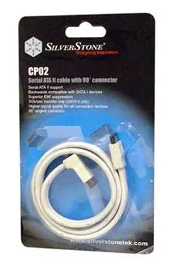 SilverStone SST-CP02 / kábel Serial ATA II / konektor 90 stupňov / 50cm