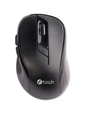 C-TECH WLM-02 bezdrôtová myš /1600DPI / 6 tlačidiel / USB nano receiver / čierna