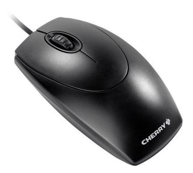 Cherry Wheel čierna / myš / optická / 1000dpi / USB / adaptér na PS/2