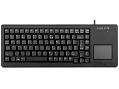 Cherry klávesnica G84-5500 s touchpadom / drôtová / USB / ultraľahká a malá / čierna / EU / dopredaj
