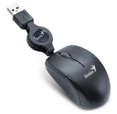 Genius Micro Traveler V2 čierna / drôtová / 1200 dpi / USB