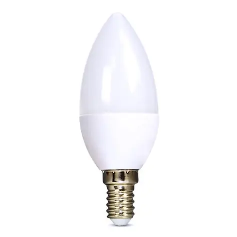 Solight WZ410 LED žiarovka 6W / sviečka / E14 / 4000K / 160 ° / 510lm / biela