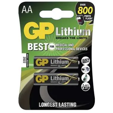 GP lítiová batéria AA FR06 / 2ks