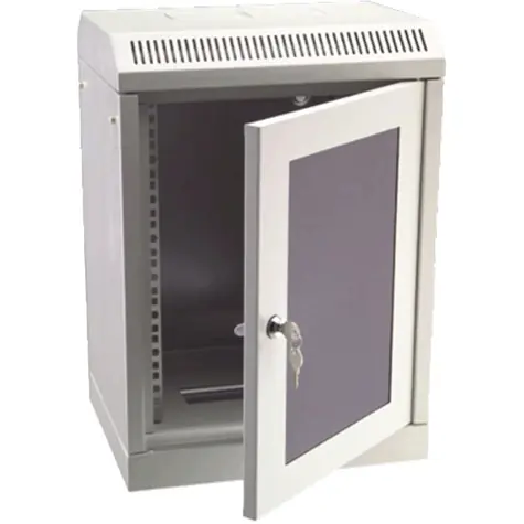 DATACOM 10" rack jednodielny 4U 280 šedé / sklenené dvere