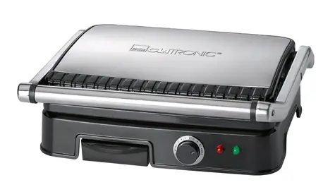 Clatronic KG 3487 čierna / Elektrický kontaktný gril / 2000 W / nerez 