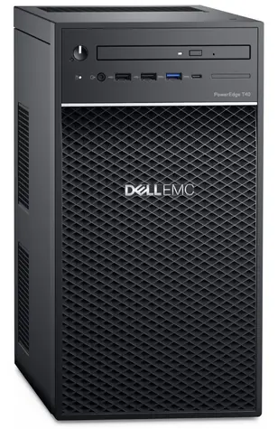 DELL PowerEdge T40 / Intel Xeon E-2224G 3.5GHz / 8GB / 1x 1TB SATA + 2x 480GB SSD / 1x 300W / GLAN / DVD / 3YNBD