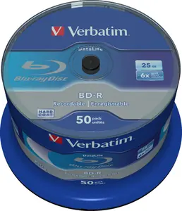 Verbatim BD-R Single Layer 25GB 50ks / Blue Surface / 6x / spindle