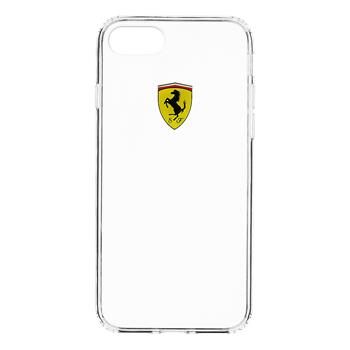 Ferrari Racing TPU Puzdro zadný kryt pre Apple iPhone 7 &amp; 8 číra