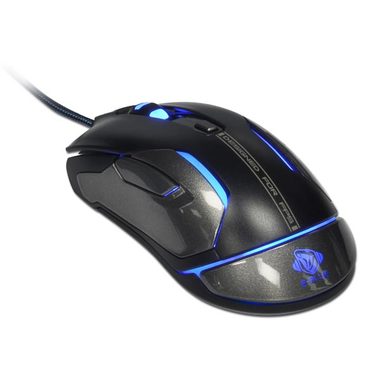 E-Blue Auroza Gaming FPS čierna / herná laserová myš / 6tlačítok / 1 koliesko / drôtová (USB) / 8200DPI / RGB podsvietenie