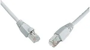Solaris CAT6 SFTP PVC 0.5m šedá / Patch kábel / RJ45-RJ45 / AWG26