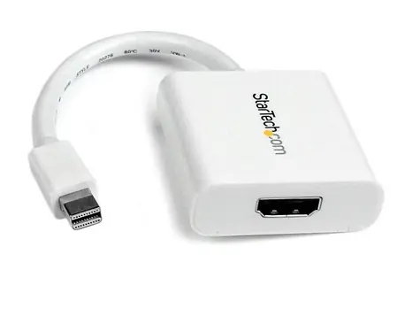 StarTech pasívny adaptér Mini DisplayPort M na HDMI F biela / 1920x1200 / zvuk 5.1