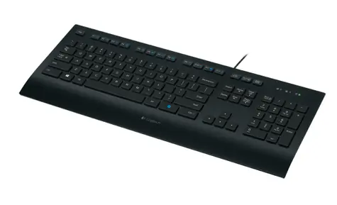 Logitech MK280E / Klávesnica / USB / Pán Nordic / čierna