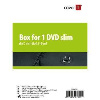 COVER IT 1 DVD 7mm slim čierny 10ks
