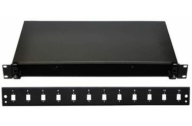 19" Optická vaňa 12xSC simplex vrátane kazety čierna