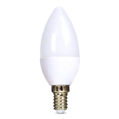 Solight WZ421 LED žiarovka E14 6W / sviečka / 6000K / 510lm