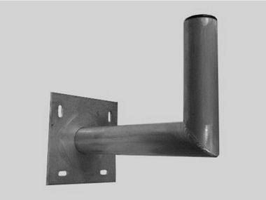 OEM držiak antény na stenu 30 cm s platňou - žiarový zinok