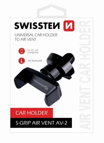 SWISSTEN S-GRIP AV-2 / držiak do ventilácie auta / od 3.5" do 6"
