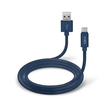 SBS Polo USB-C silikónový kábel modrá / dopredaj