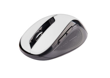 C-TECH WLM-02 čierno-biela / Bezdrôtová myš / 1600DPI / 6 tlačidiel / USB nano receiver