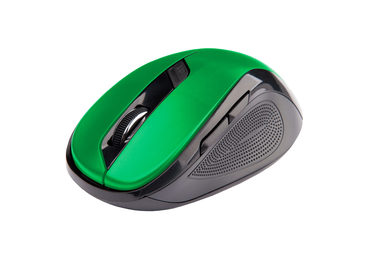 C-TECH WLM-02 čierno-zelená / Bezdrôtová myš / 1600DPI / 6 tlačidiel / USB nano receiver