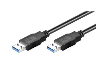 MicroConnect kábel USB3.0 A (M) - USB3.0 A (M) / 0.5m / čierna