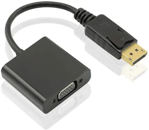 MicroConnect Adaptér DisplayPort 1.2 - VGA MF / 15cm / Aktívny / 1920x1080 / čierna