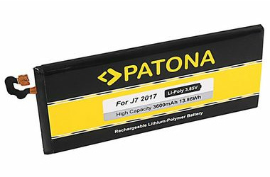 PATONA batéria pre mobilný telefón Samsung Galaxy J7 2017 / 3600mAh / 3.85V / Li- POL
